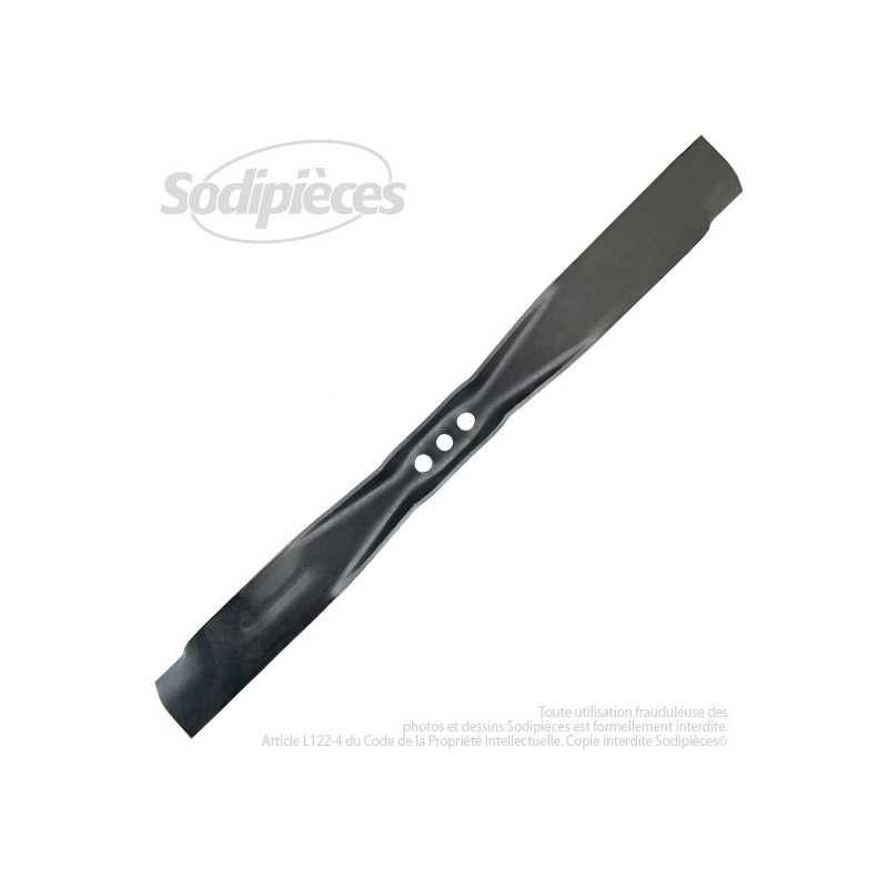 Lame. Coupe 53,3 cm. Section 50 x 4. Alèsage 10.