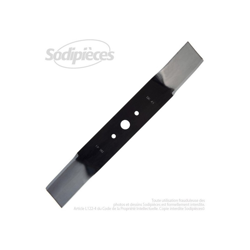 Lame. Coupe 41 cm. Section 55 x 4. Alèsage 18,5.