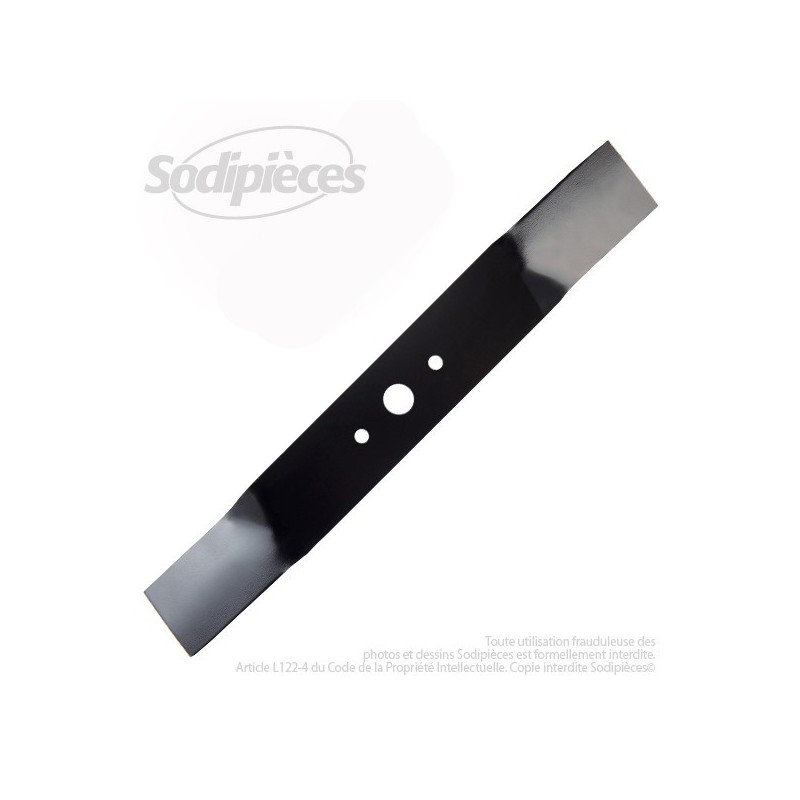 Lame. Coupe 41 cm. Section 55 x 4. Alèsage 18,5.
