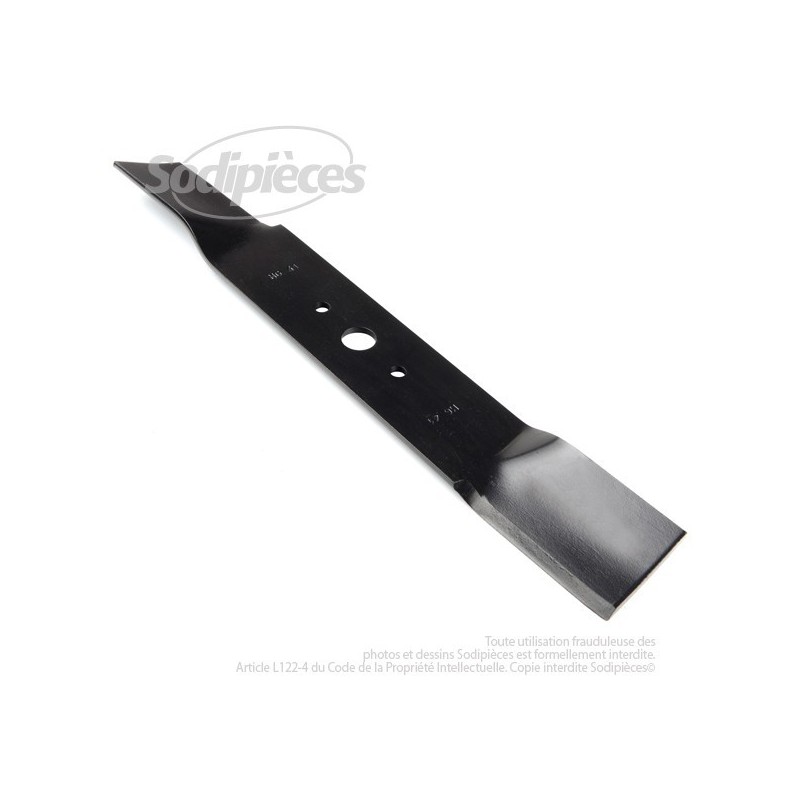 Lame. Coupe 41 cm. Section 55 x 4. Alèsage 18,5.
