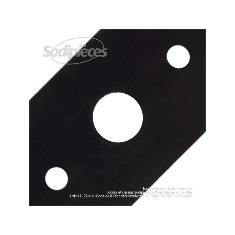 Lame. Coupe 41 cm. Section 55 x 4. Alèsage 18,5.