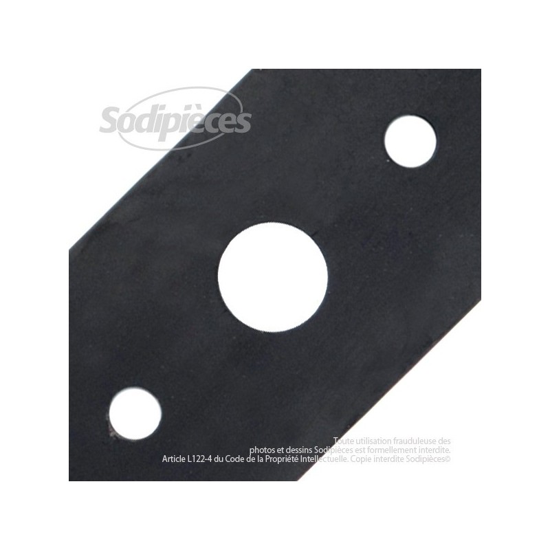 Lame. Coupe 48 cm. Section 55 x 4. Alèsage 18,5.