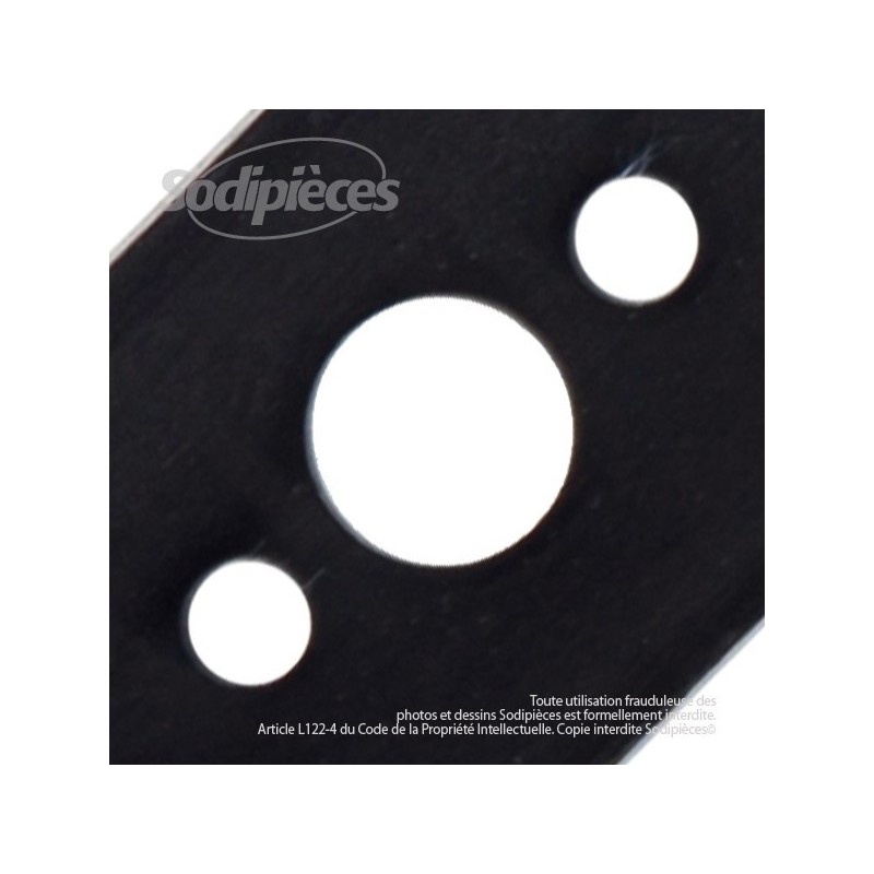 Lame. Coupe 42 cm. Section 50 x 5. Alèsage 18,2.