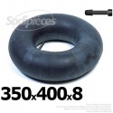Chambre à air 350 x 400 x 8 valve droite (saisir 07542)