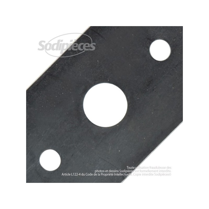 Lame . Coupe 41 cm. Section 55 x 4. Alèsage 18,5.