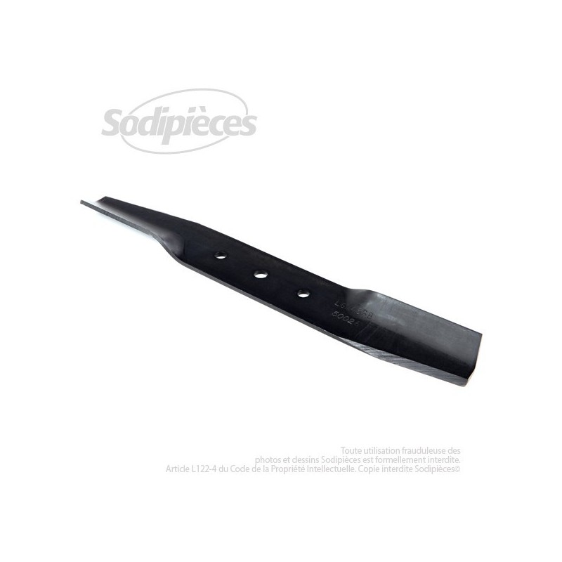 Lame . Coupe 37 cm. Section 50 x 3,5. Alèsage 10 .