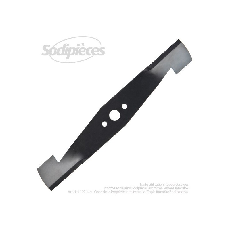 Lame . Coupe 33 cm. Section 50 x 2,5. Alèsage 18,3 .