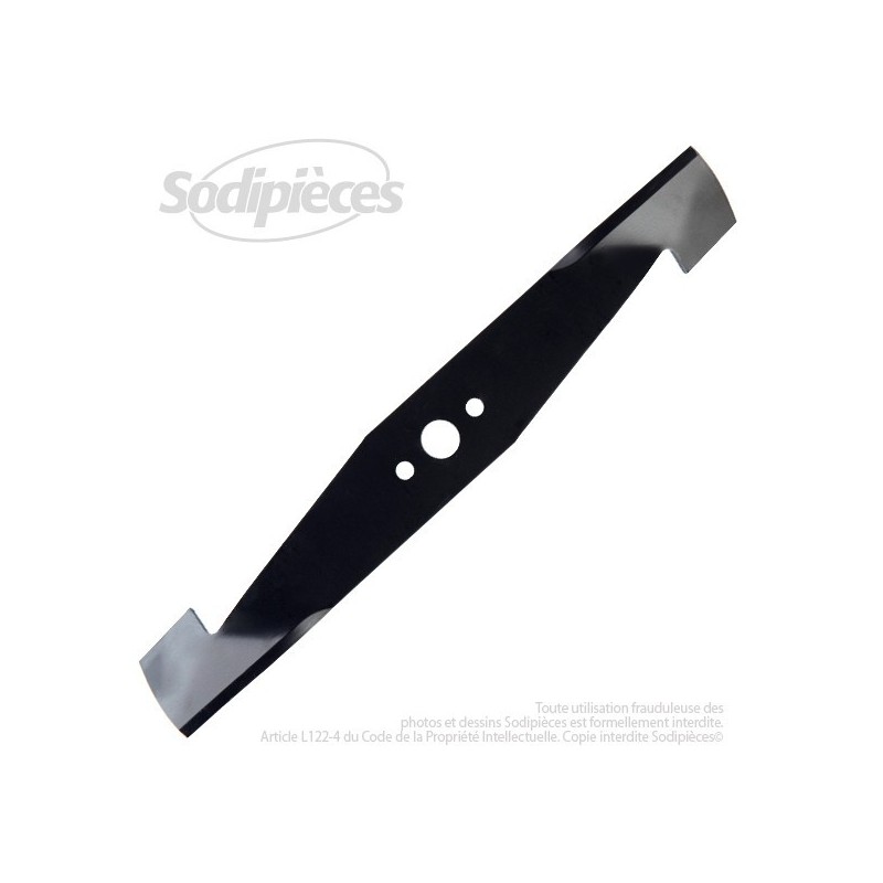 Lame . Coupe 37 cm. Section 50 x 2,5. Alèsage 18,3 .