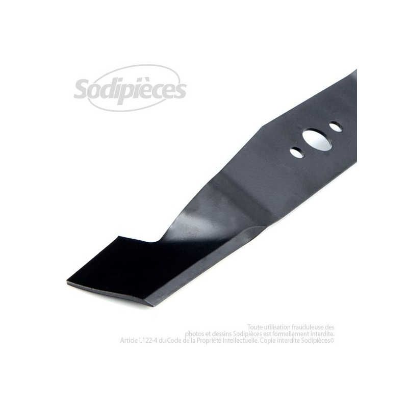 Lame . Coupe 37 cm. Section 50 x 2,5. Alèsage 18,3 .