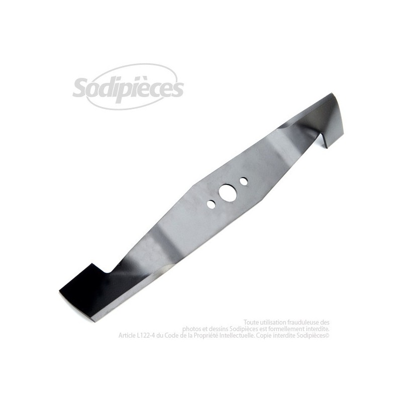 Lame . Coupe 37 cm. Section 50 x 2,5. Alèsage 18,3 .