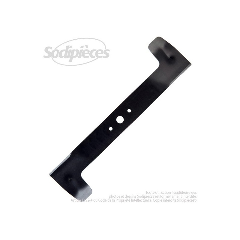 Lame . Coupe 46 cm. Section 55 x 3. Alèsage 18,5 .