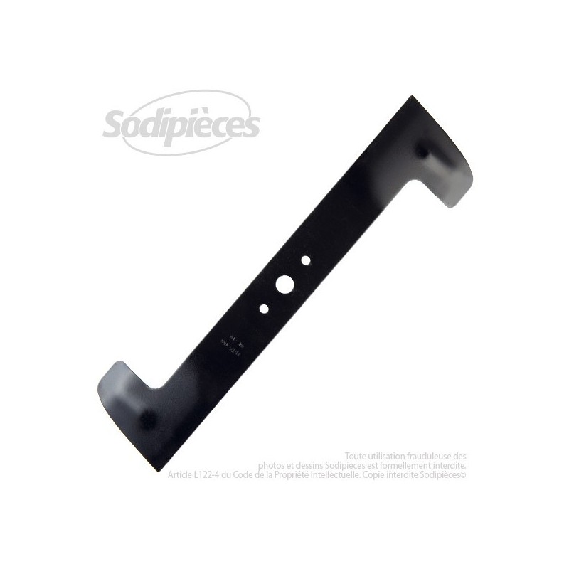 Lame . Coupe 46 cm. Section 55 x 3. Alèsage 18,5 .