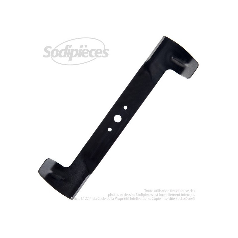 Lame. Coupe à gauche 46 cm. Section 55 x 3. Alèsage 18,5 .