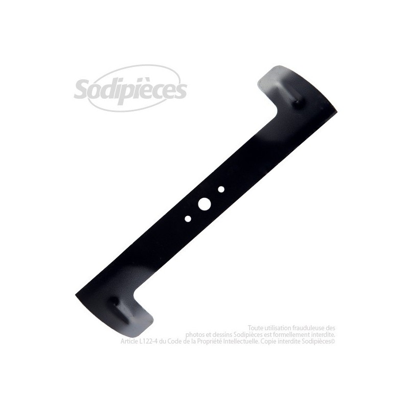 Lame. Coupe à gauche 46 cm. Section 55 x 3. Alèsage 18,5 .