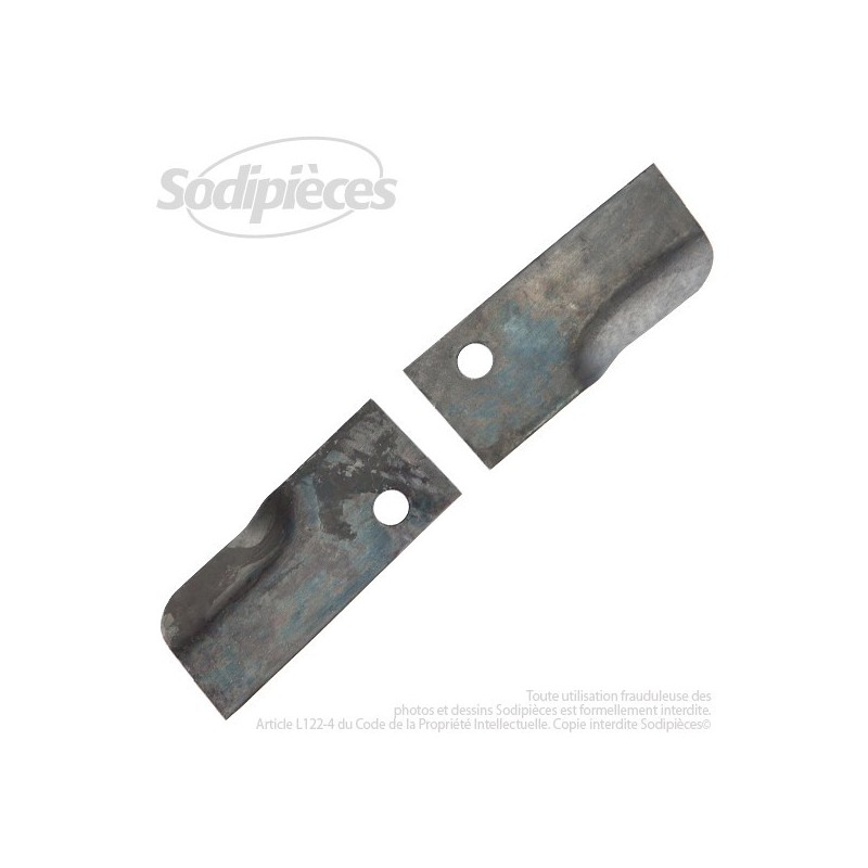 Couteau pour Homelite A01118K, A03830K. Coupe 11,8 cm. (jeu de 2 )