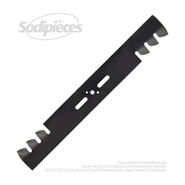 Lame universelle broyeuse 48 cm. Alésage 9,5 mm