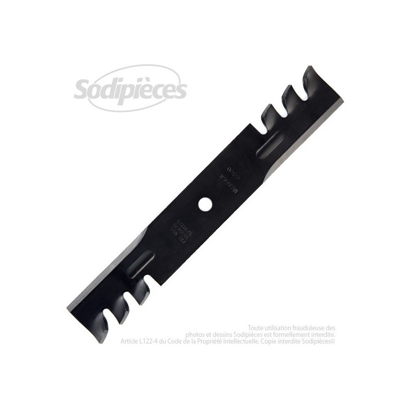 Lame. Coupe 42 cm. Section 64 x 5,2. Alèsage 15,9.