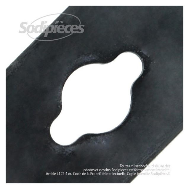 Lame pour John Deere M122455. Coupe 47,5 cm