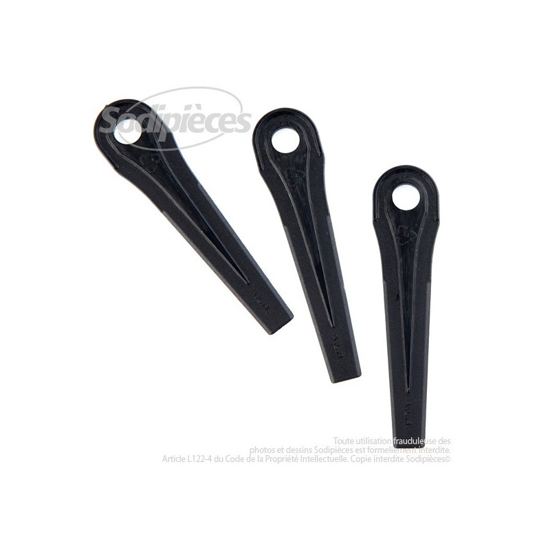 Couteau pour Flymo 5137851-71/2,5137851-72/0,5137851-00/1 . L : 75 mm