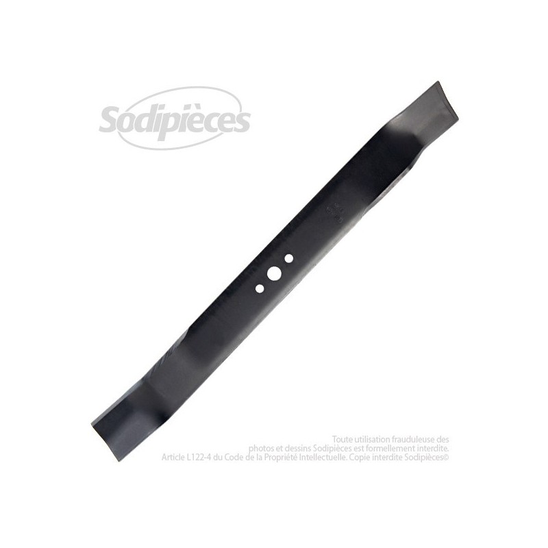 Lame . Coupe 55,8 cm. Section 57,2 x 3,4. Alèsage 15,9.