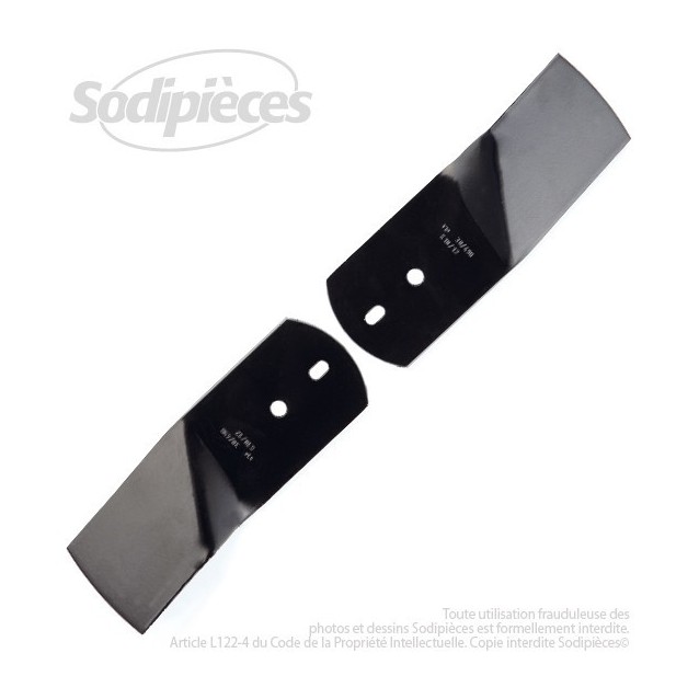 Lame de tondeuse pour STIGA, Viking 16.8 cm 2 pièces Lame de tondeuse pour STIGA, Viking 16.8 cm 2 pièces