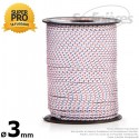 Corde de lanceur Ø 3 mm x 100 m. Cordon 16 fuseaux nylon.