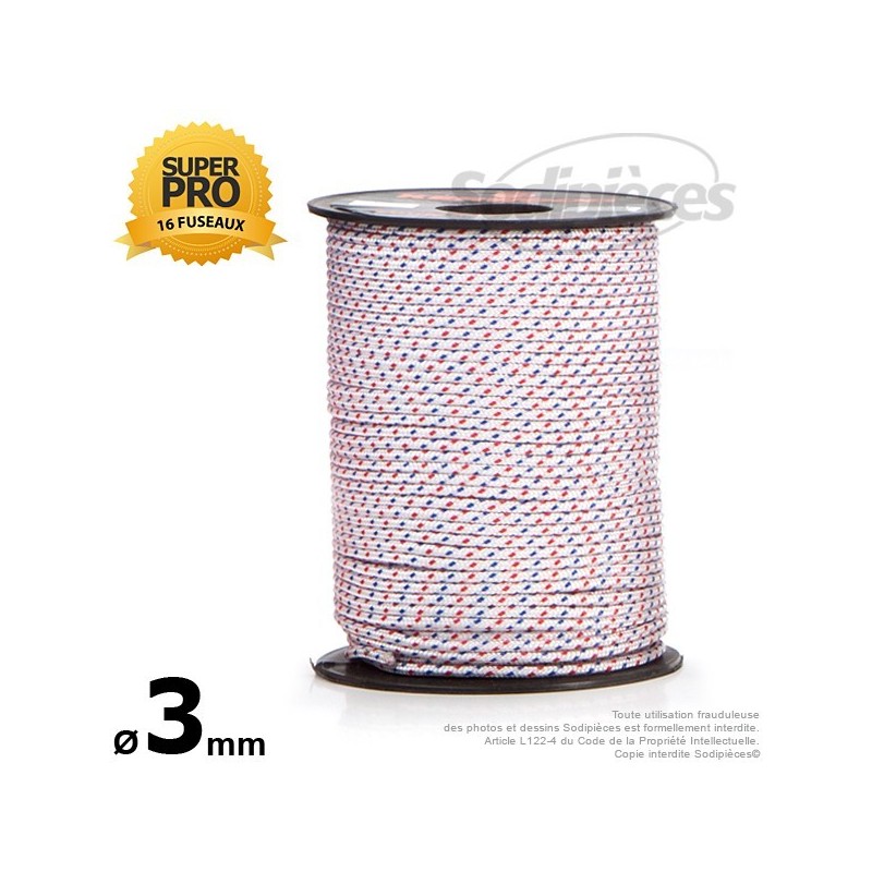 Corde de lanceur Ø 3 mm x 100 m