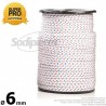 Corde de lanceur Ø 6 mm x 100 m. Cordon 16 fuseaux nylon.