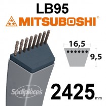 Courroie LB95 Mitsuboshi. 16,5 mm x 2425 mm.