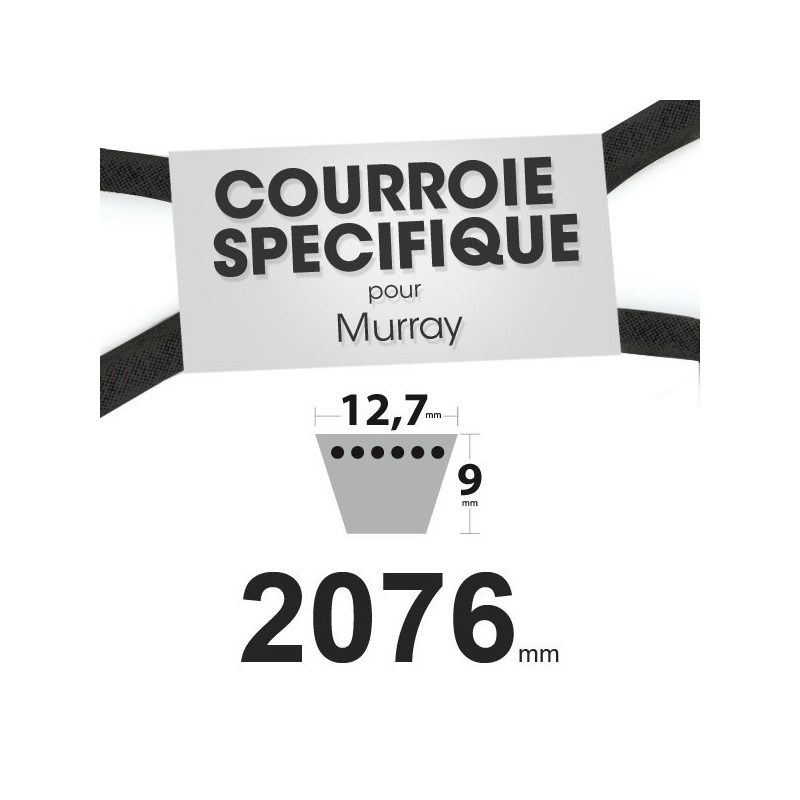 Courroie spécifique Murray 37 x 83. 12,7 mm x 2076 mm.