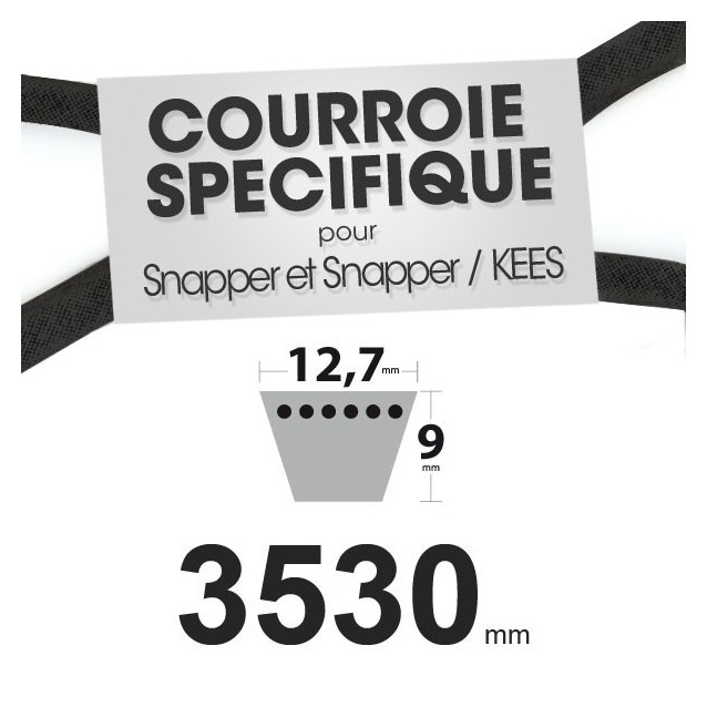 Courroie spécifique Snapper 1-4800. 12,7 mm x 3530 mm.