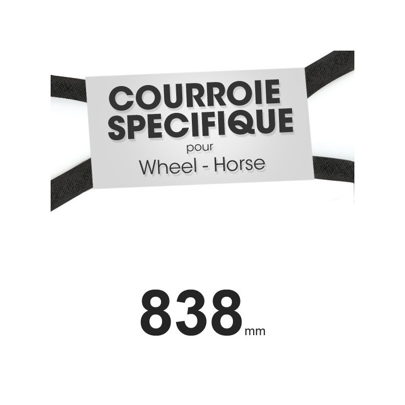 Courroie spécifique Toro 25-6430. 14 lignée x 838 mm.