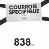Courroie spécifique Toro 25-6430. 14 lignée x 838 mm.