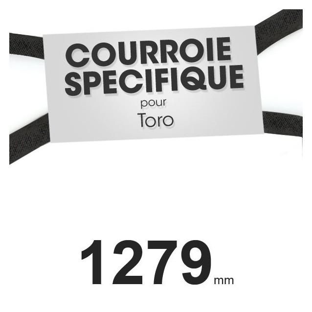 Courroie spécifique Toro 51-4290. 13 mm x 1279 mm.
