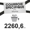 Courroie spécifique Murray 37 x 106. 12,7 mm x 2260,6 mm.