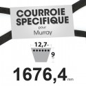 Courroie tondeuse spécifique Murray 37 x 112. 12,7 mm x 1676,4 mm.