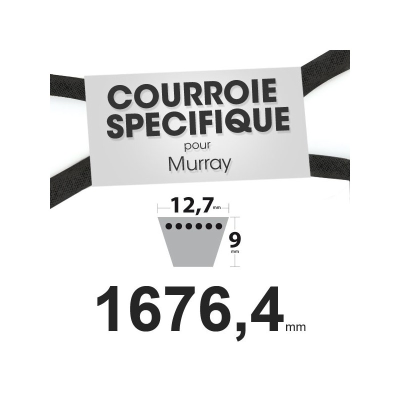 Courroie spécifique Murray 37 x 112. 12,7 mm x 1676,4 mm.