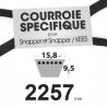 Courroie spécifique Snapper 76496. 15,8 mm x 2257 mm.