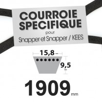 Courroie spécifique Snapper 44637, 28619 . 15,8 mm x 1909 mm.