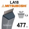 Courroie LA18 Mitsuboshi. 12,7 mm x 477 mm.