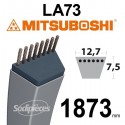 Courroie LA73 Mitsuboshi. 12,7 mm x 1873 mm.