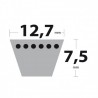 Courroie LA90 Mitsuboshi. 12,7 mm x 2305 mm. Courroie LA90 Mitsuboshi. 12,7 mm x 2305 mm.