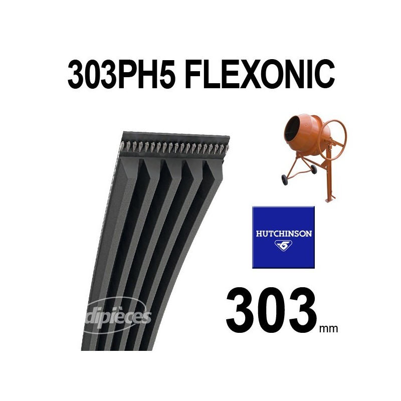 Poly-V Elastique FLEXONIC 303PH5