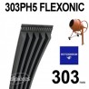 Poly-V Elastique FLEXONIC 303PH5