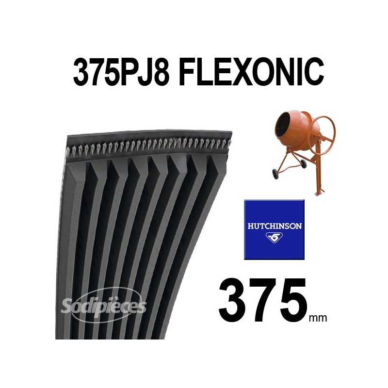 Poly-V Elastique FLEXONIC 375PJ8