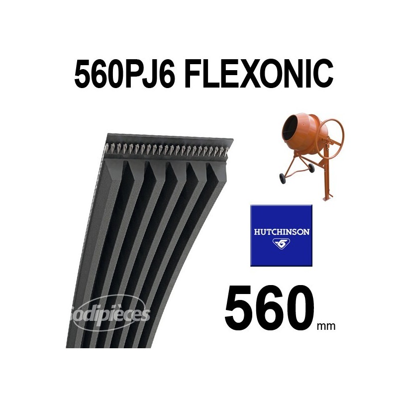 Poly-V Elastique FLEXONIC 560PJ6