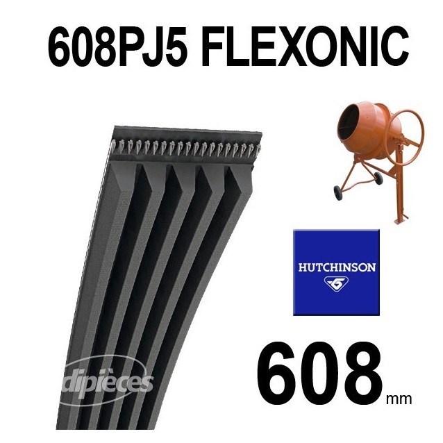 Poly-V Elastique FLEXONIC 608PJ5