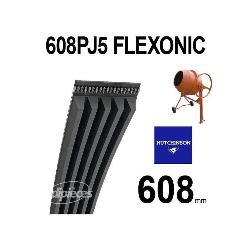 Poly-V Elastique FLEXONIC 608PJ5