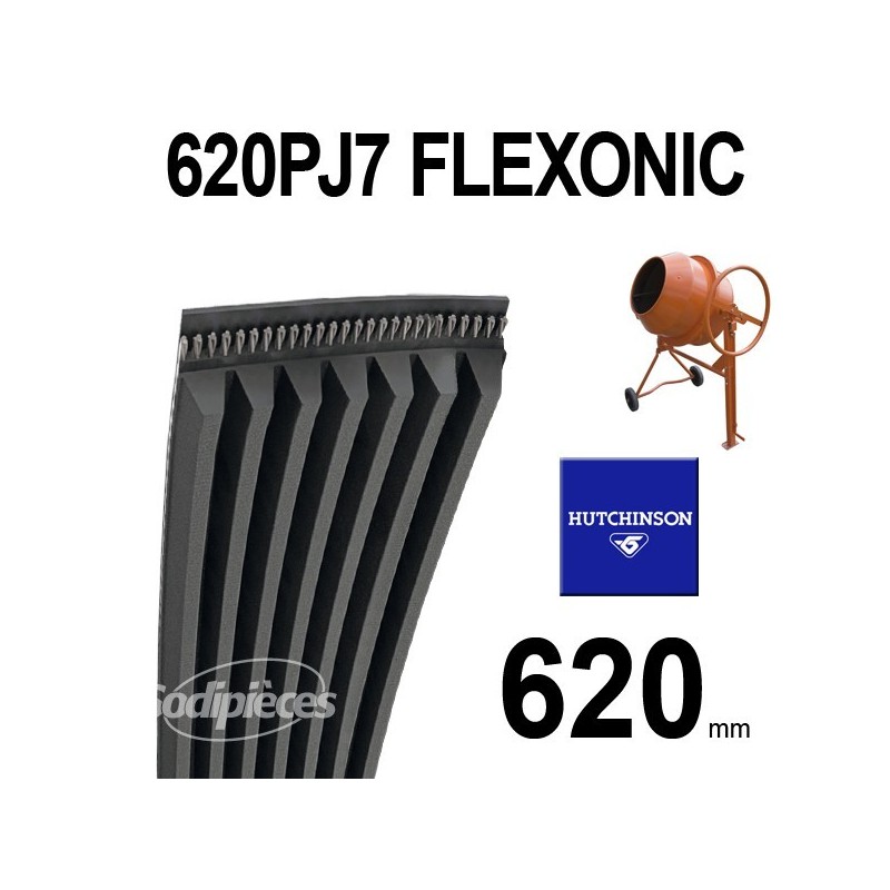 Poly-V Elastique FLEXONIC 620PJ7