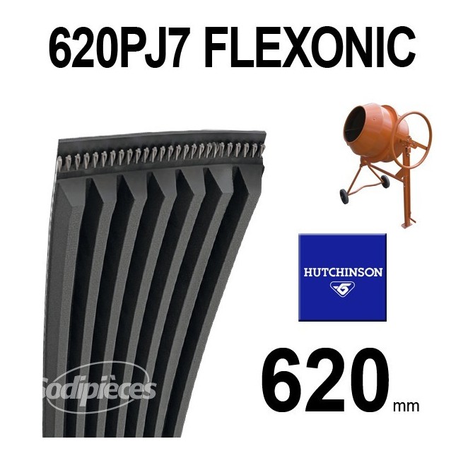 Poly-V Elastique FLEXONIC 620PJ7